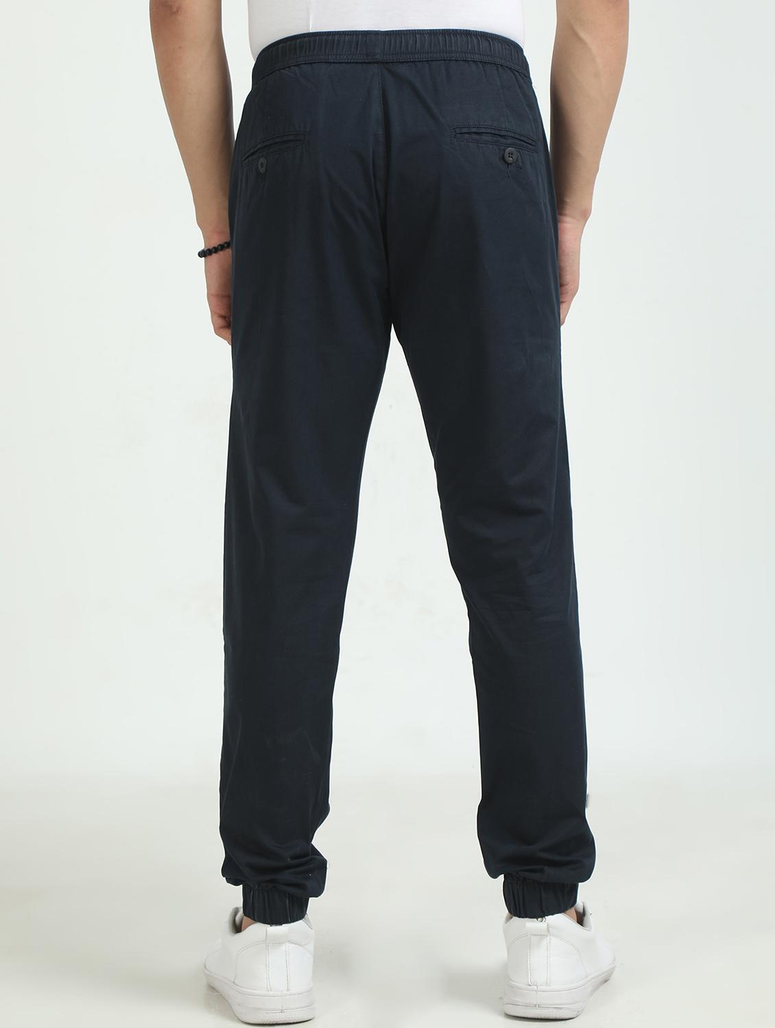 men solid mid rise regular fit jogger - 22052404 - Standard Image - 2