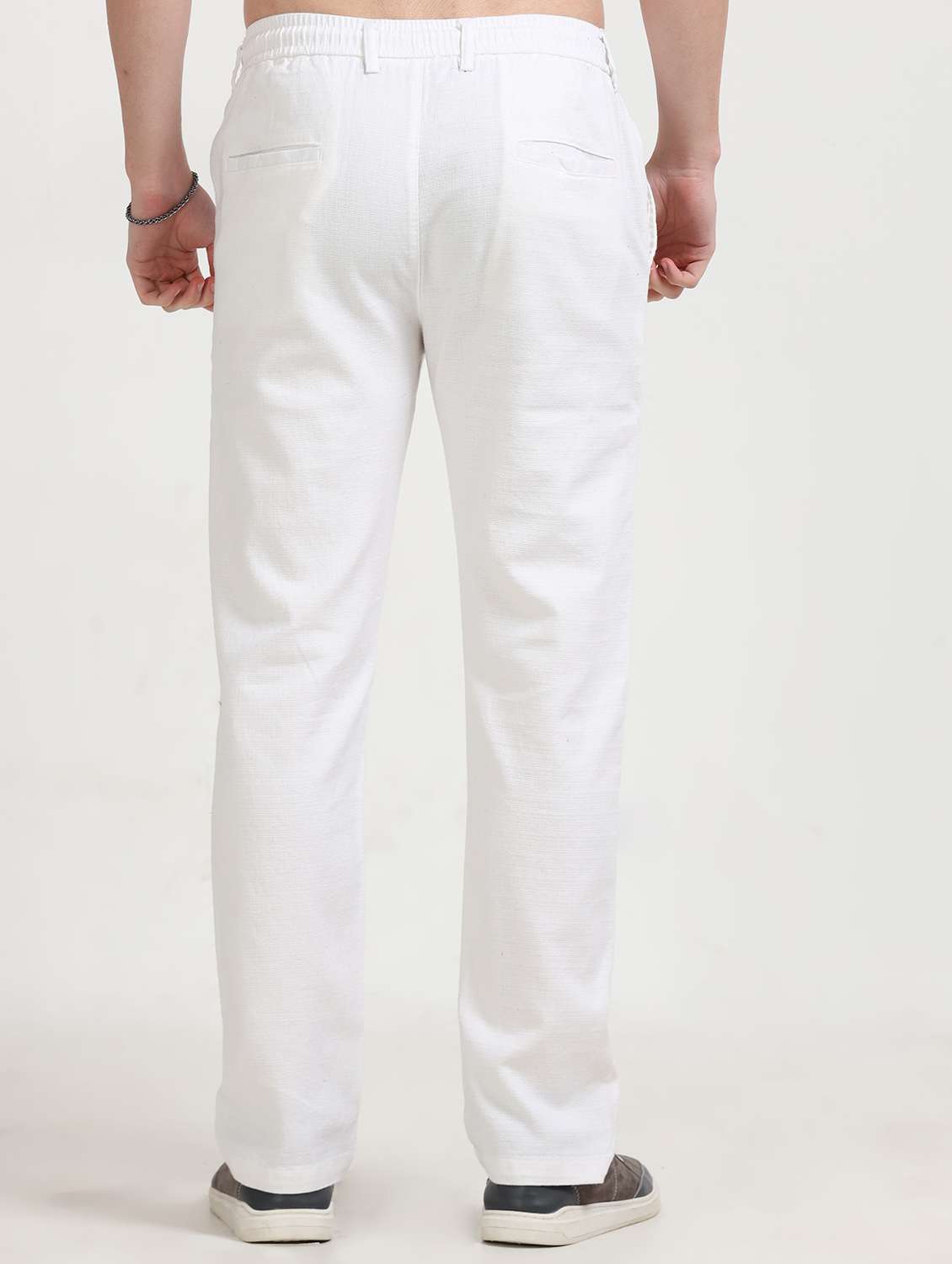 men solid mid rise straight fit chinos  - 22052464 -  Standard Image - 2