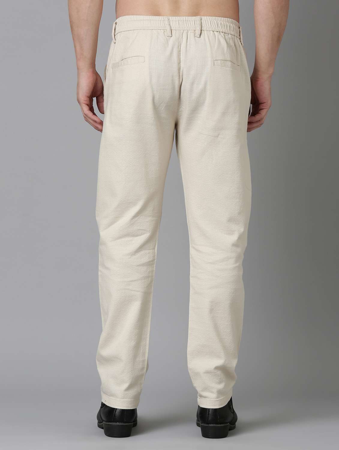 men solid mid rise straight fit chinos  - 22052465 -  Standard Image - 2