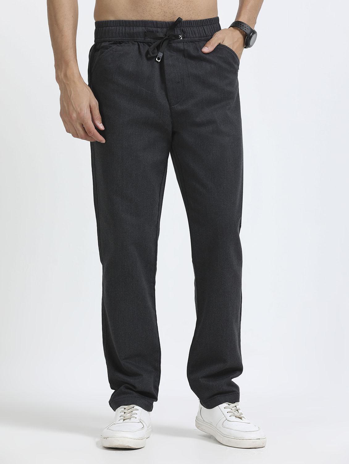 men solid mid rise straight fit chinos - 22052470 - Zoom Image - 0