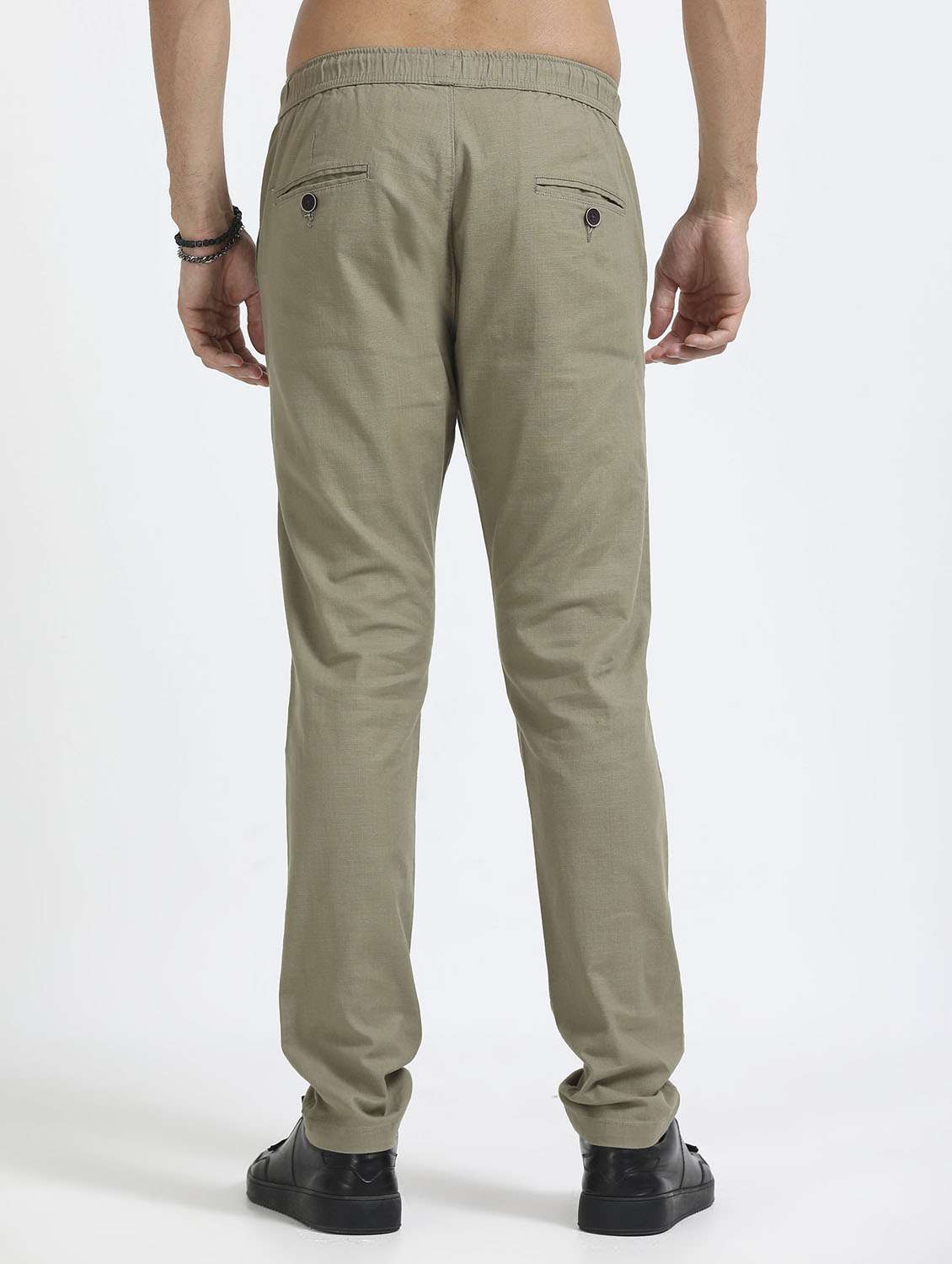  men solid mid rise straight fit chinos  - 22052502 -  Standard Image - 2