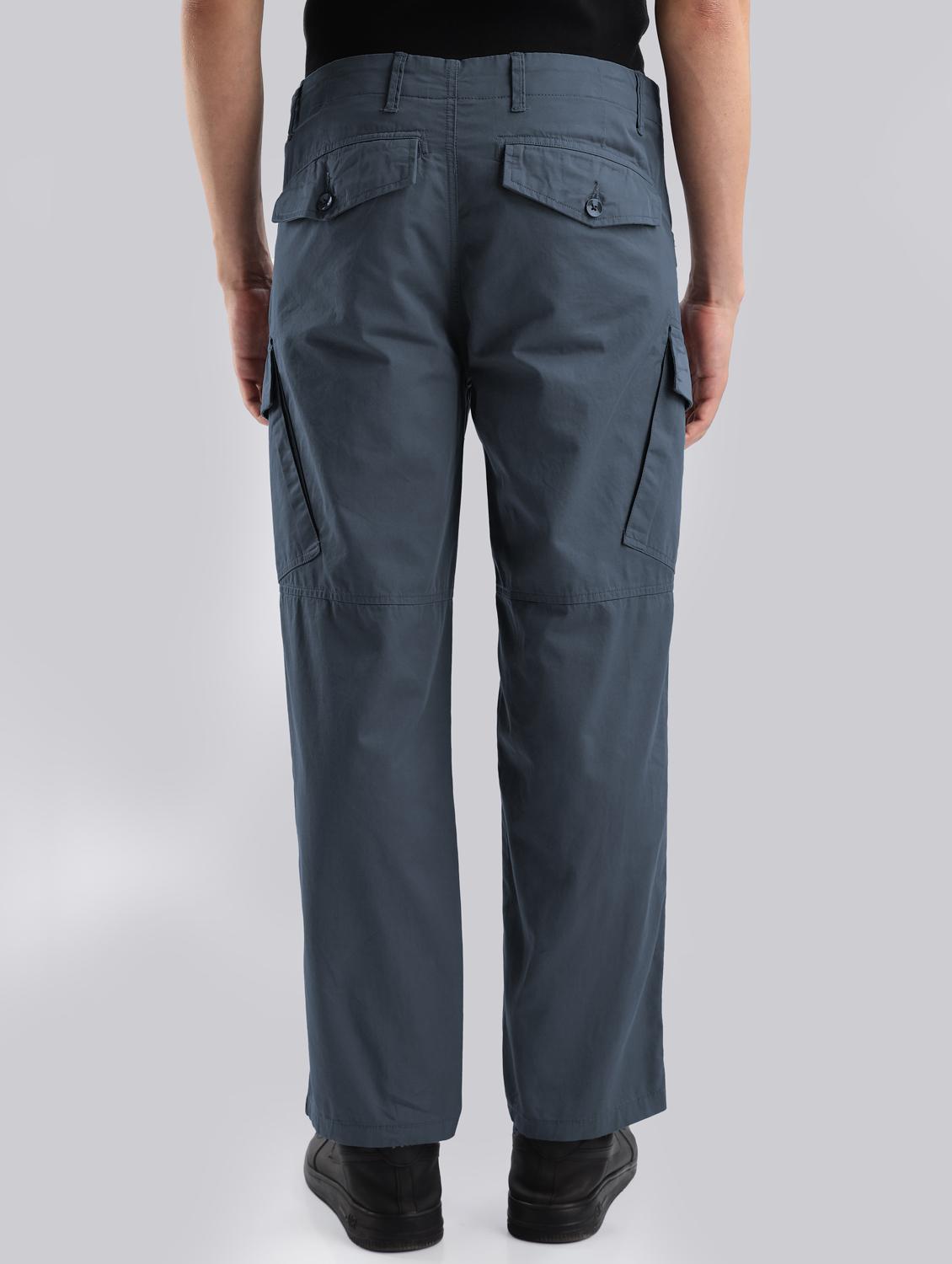men solid mid rise regular fit cargo - 22052603 - Standard Image - 2