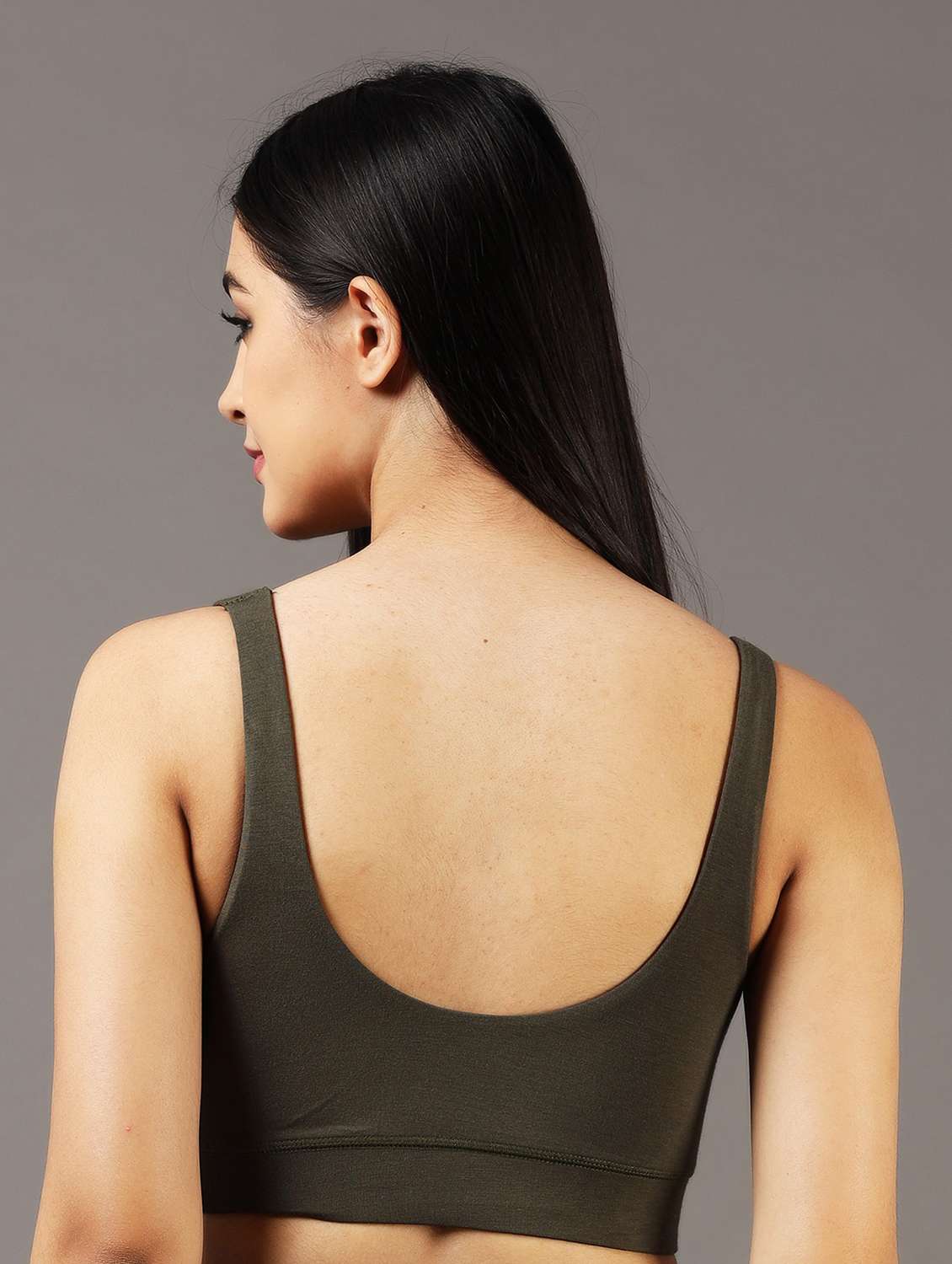 women solid non padded sports bra - 22052676 -  Standard Image - 2