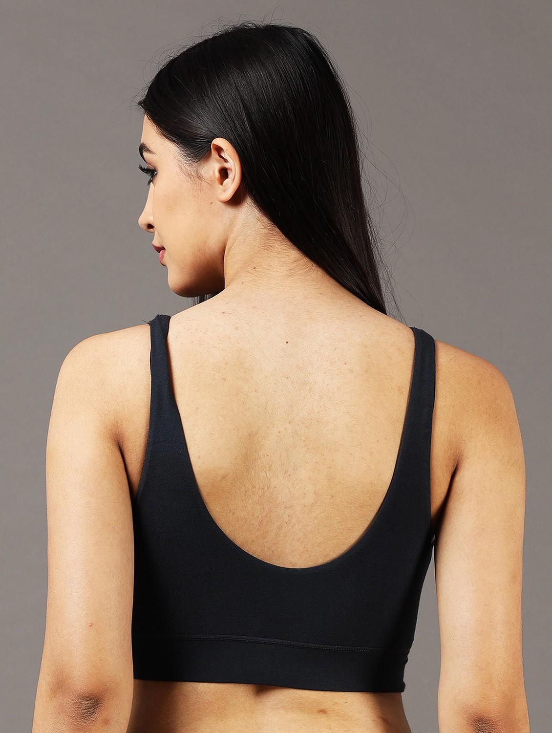 women printed non padded sports bra - 22052680 - Standard Image - 2