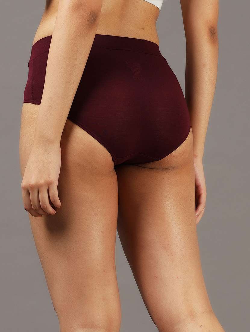 women solid mid rise hipster panty - 22052865 -  Standard Image - 2