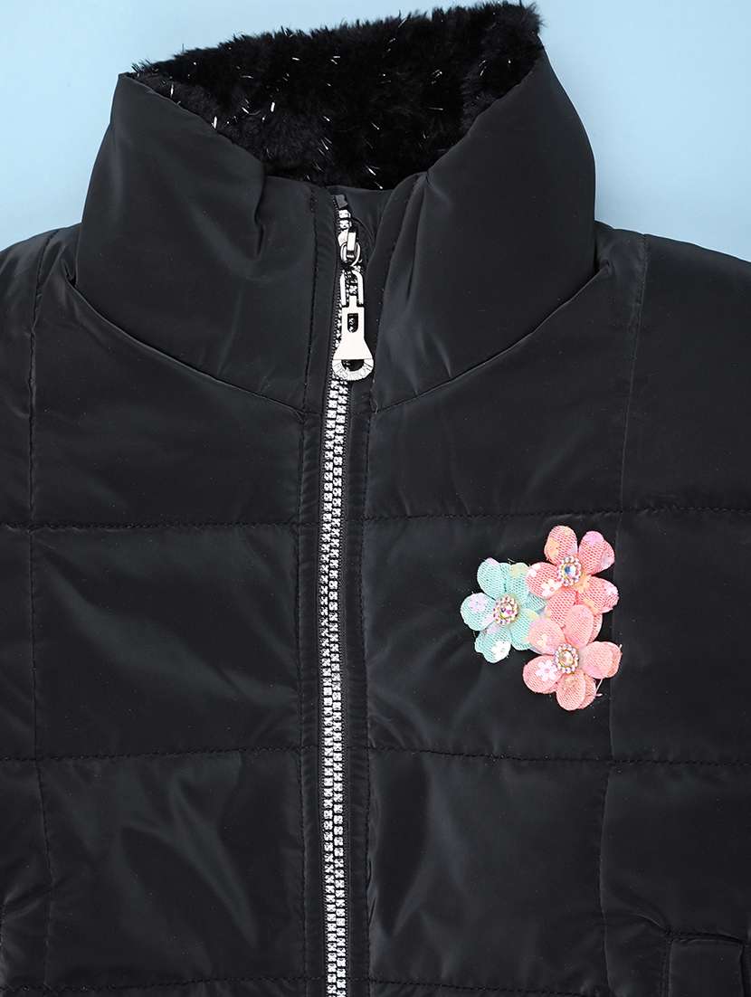 kids solid long sleeve quilted jacket - 22053181 -  Standard Image - 2