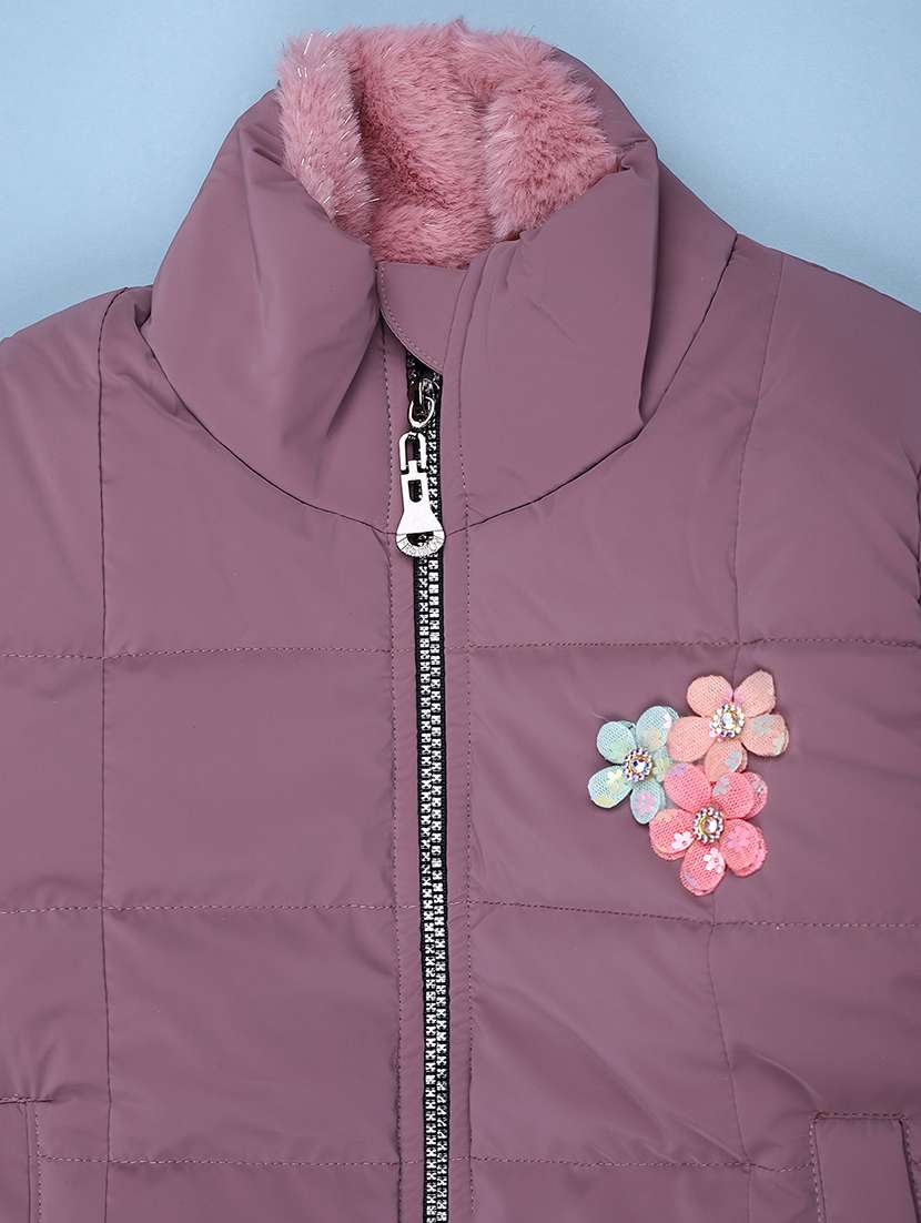 kids solid long sleeve quilted jacket - 22053183 -  Standard Image - 2