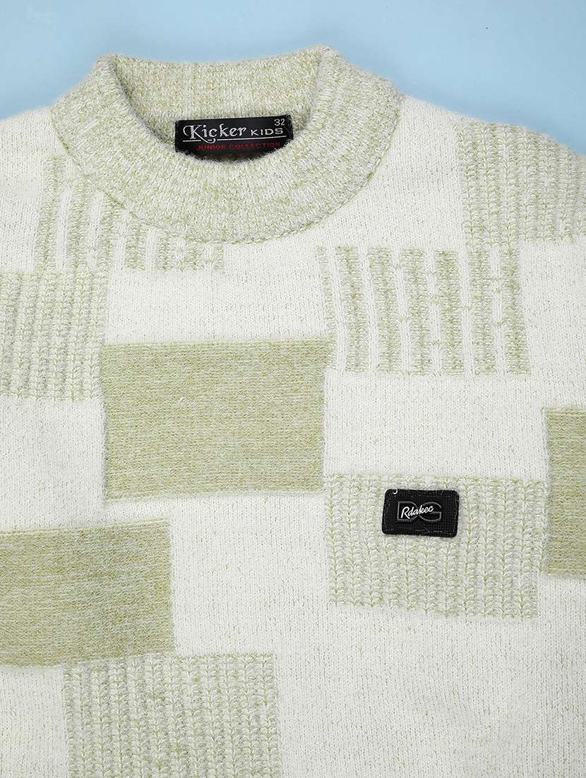 boys self design long sleeve sweater - 22053347 -  Standard Image - 2