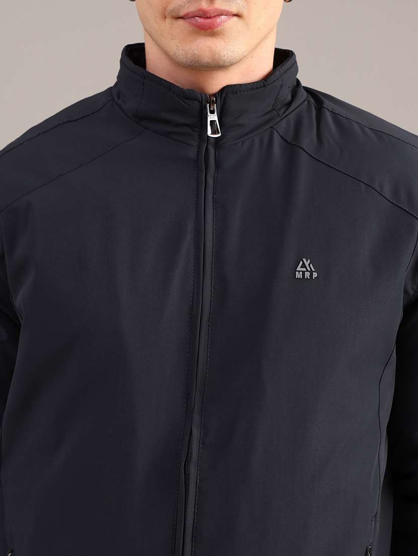 men solid long sleeve insulator bomber jacket - 22053470 -  Standard Image - 2