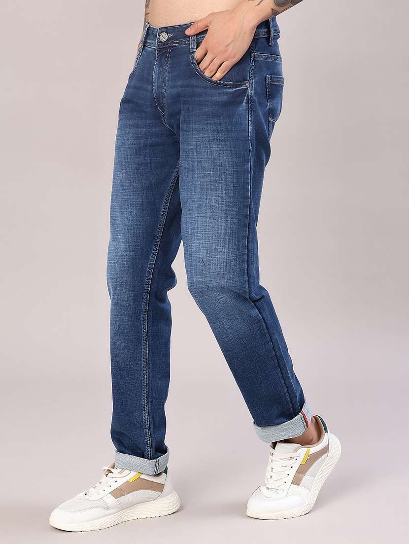 men washed mid rise full length jeans - 22053544 -  Standard Image - 2