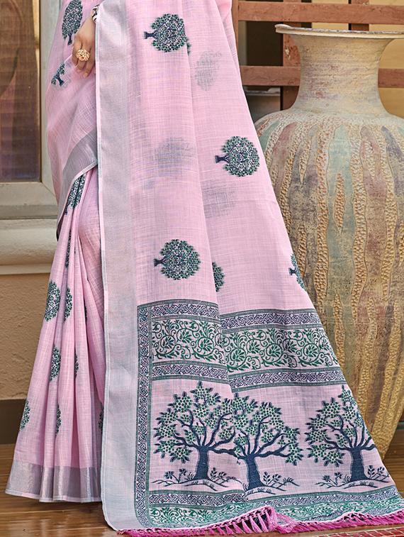 women self design tussar saree with blouse - 22053664 - Standard Image - 2