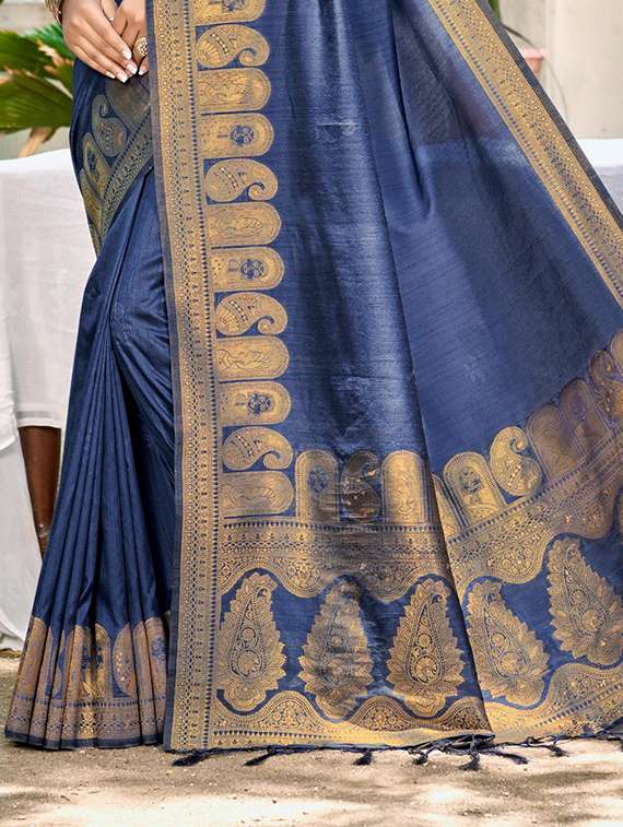 women solid with bordered saree with blouse - 22053671 -  Standard Image - 2