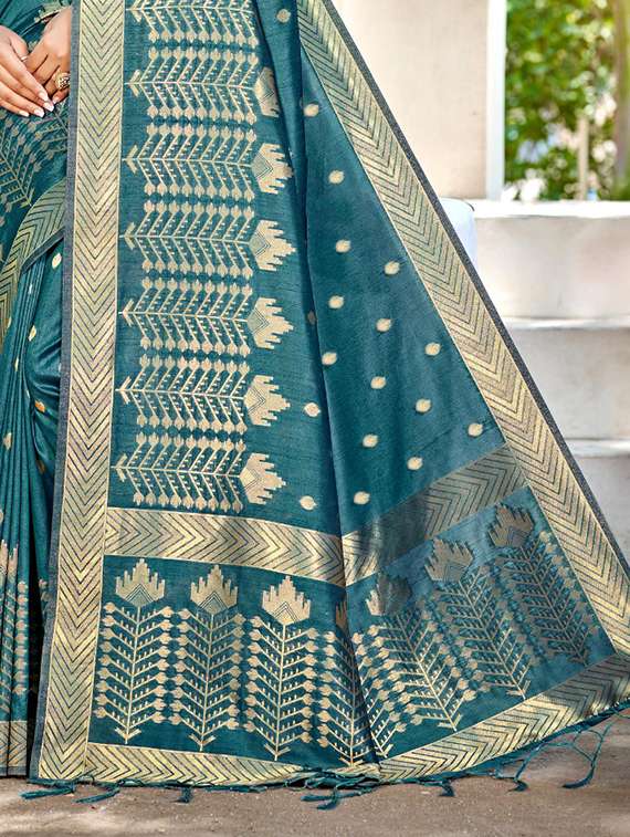 women self design tussar saree with blouse - 22053676 -  Standard Image - 2