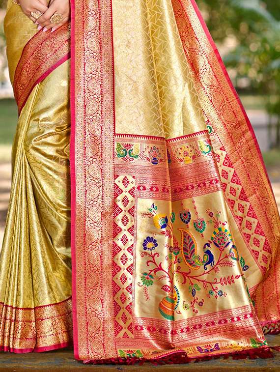 women self design kanjivaram saree with blouse - 22053719 -  Standard Image - 2