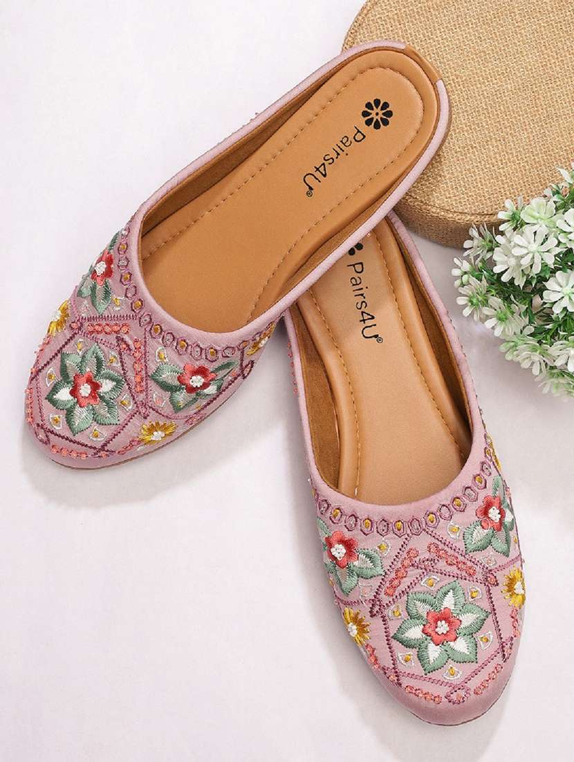women embroidered slip on juti - 22053828 - Zoom Image - 0