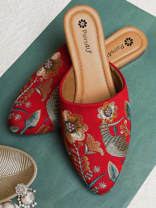 women embroidered slip on juti - 22053835 - Standard Image - 0