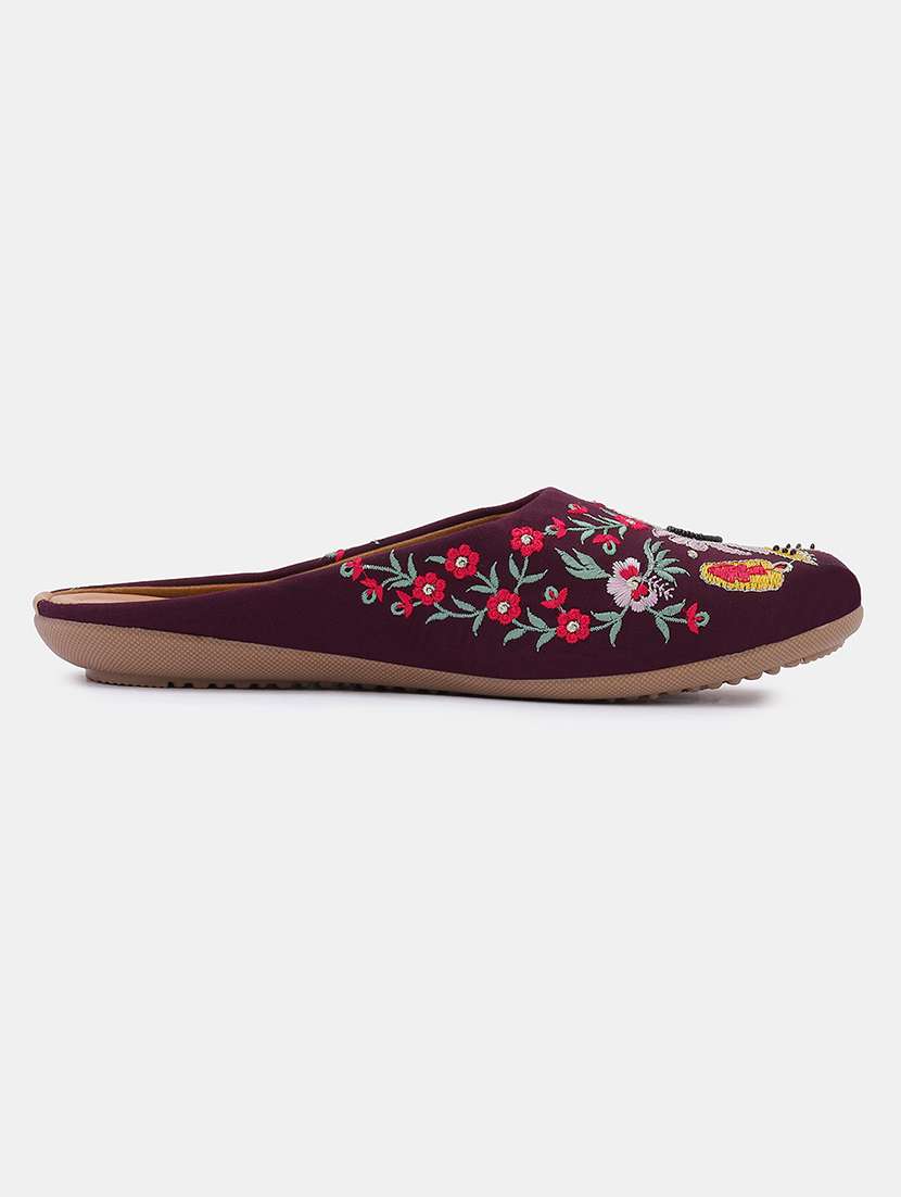 women embroidered slip on juti - 22053840 - Standard Image - 2