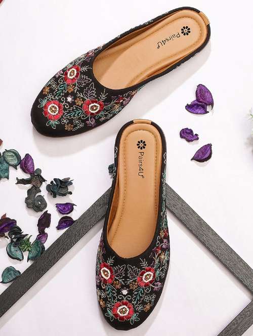 women embroidered slip on juti - 22053845 -  Standard Image - 0