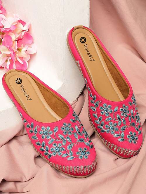 women embroidered slip on juti - 22053850 -  Standard Image - 0