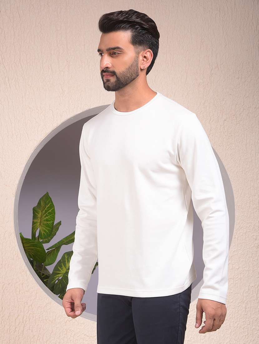 men solid long sleeve regular fit sweatshirt - 22053967 -  Standard Image - 2