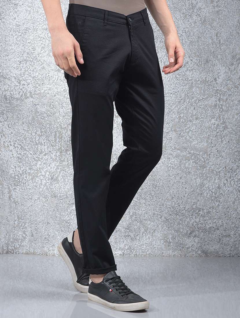 men solid mid rise flat front casual chinos  - 22054006 -  Standard Image - 2