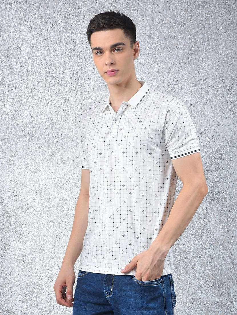 men printed short sleeve regular fit polo t-shirt - 22054070 -  Standard Image - 2