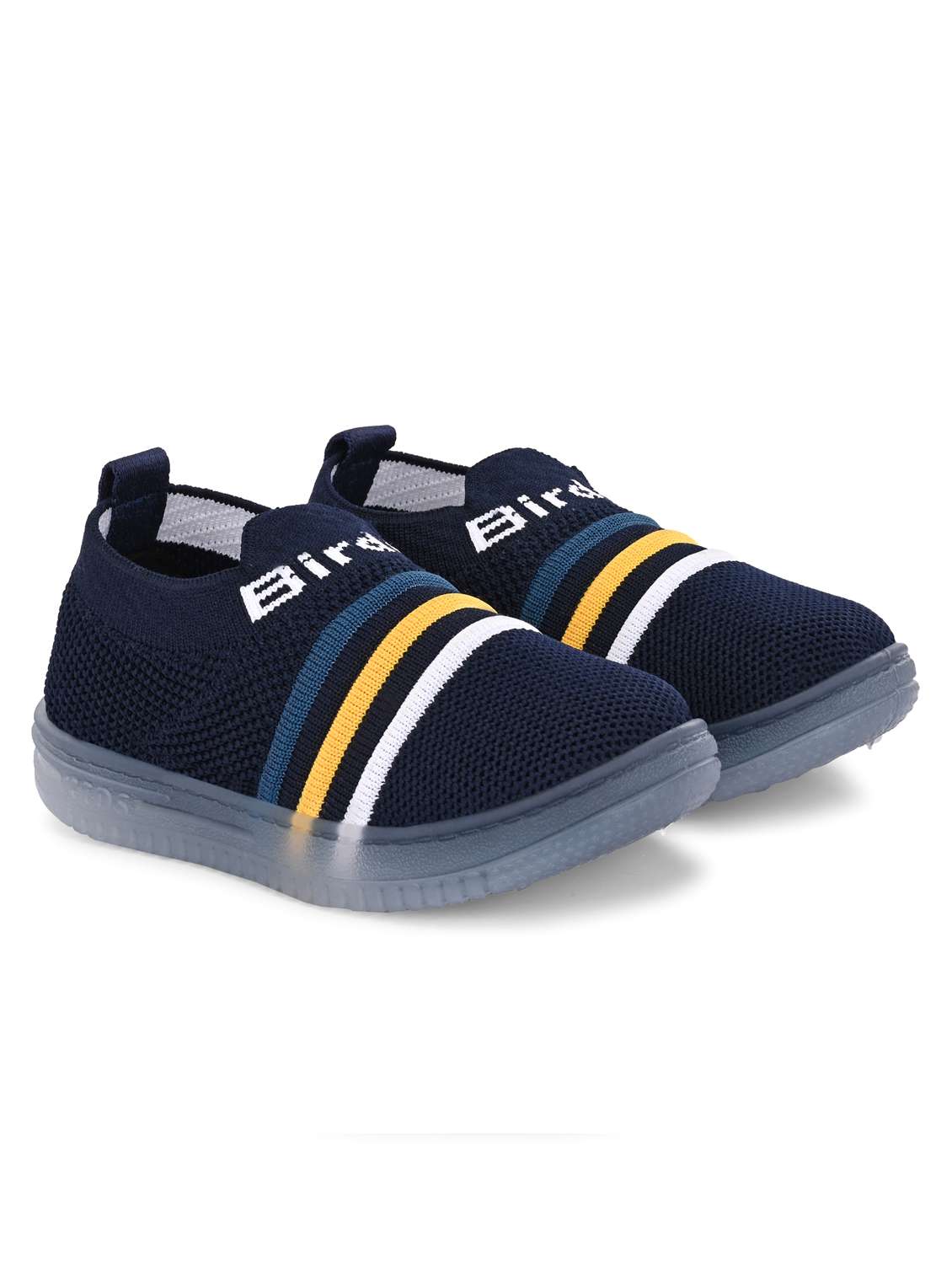 kids navy slip on sports shoe - 22054110 - Standard Image - 2