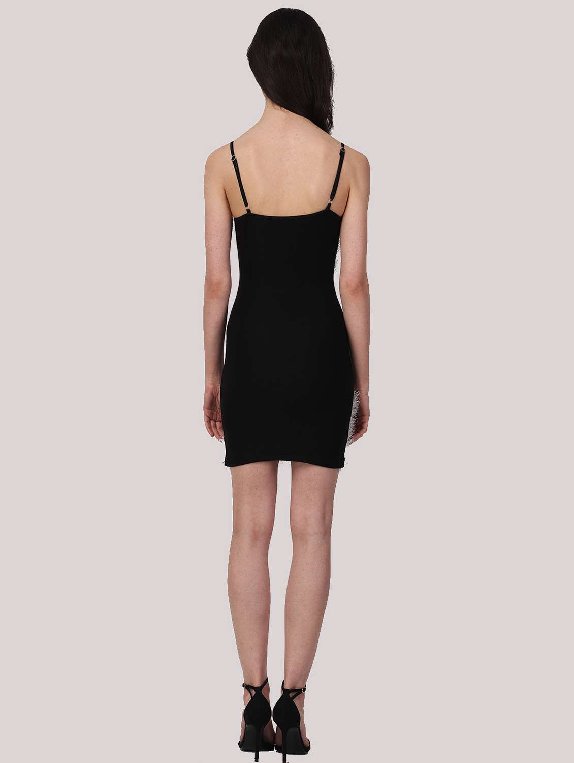women self designed shoulder strap bodycon dress - 22054162 -  Standard Image - 2