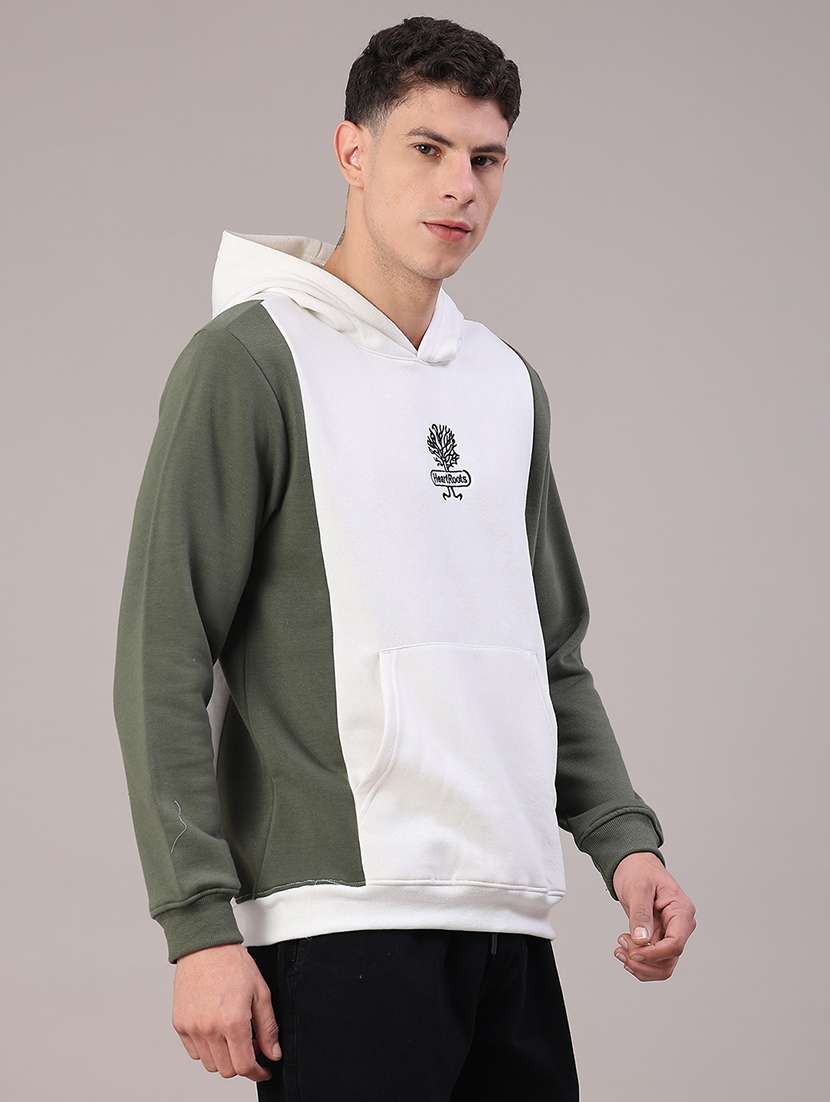 men printed long sleeve hooded sweatshirt - 22054221 -  Standard Image - 2