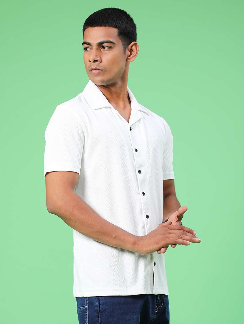 men self design short sleeve regular fit casual shirt - 22054379 -  Standard Image - 2