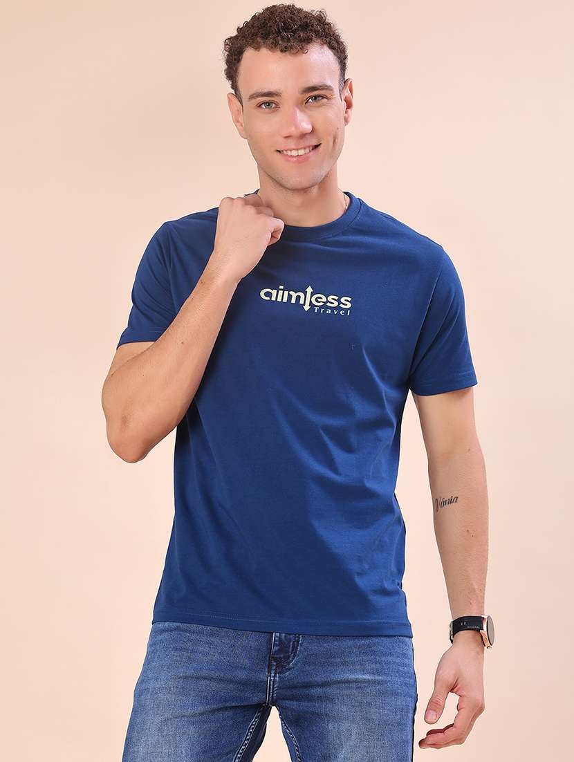 men printed short sleeve regular fit t-shirt - 22054466 -  Standard Image - 2