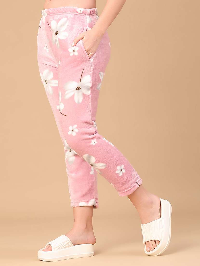 Women Floral Print Mid Rise Pajama - 22054493 -  Standard Image - 2