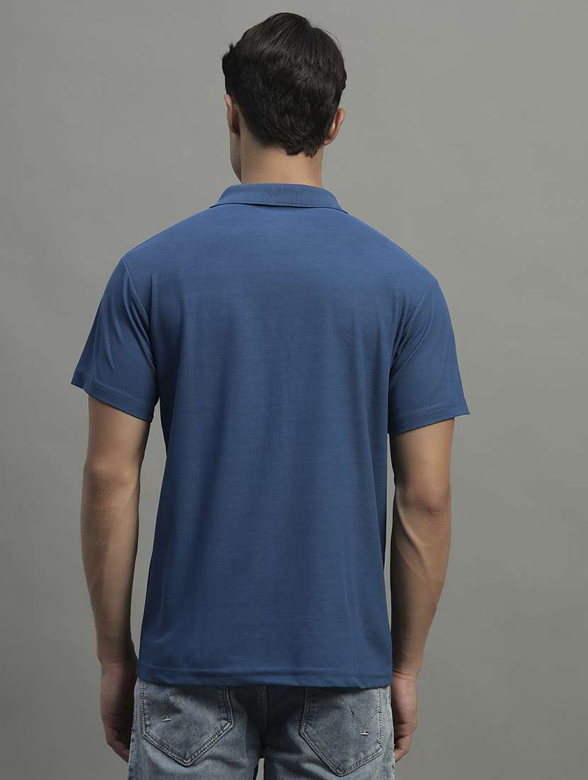 men solid short sleeve regular fit polo t-shirt - 22054982 -  Standard Image - 2