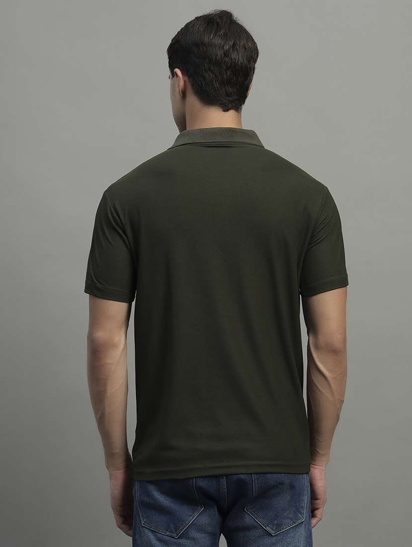 men solid short sleeve regular fit polo t-shirt - 22054987 -  Standard Image - 2