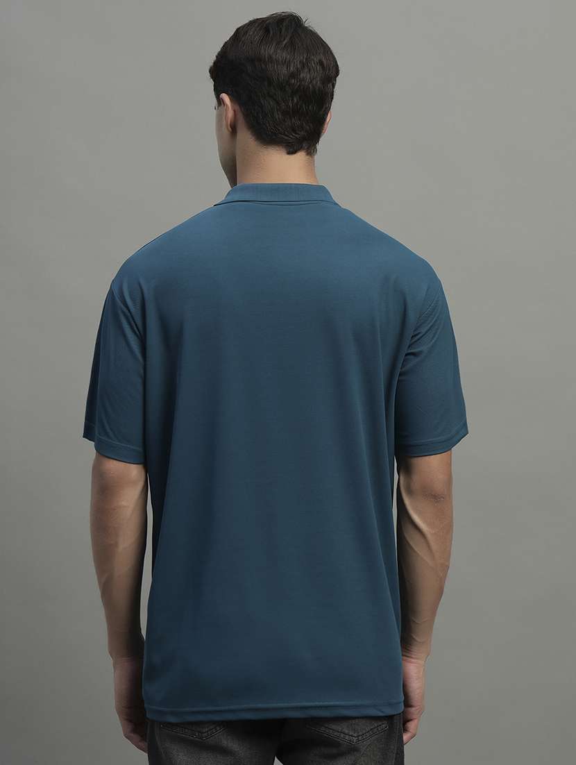 men solid short sleeve regular fit polo t-shirt - 22054988 -  Standard Image - 2