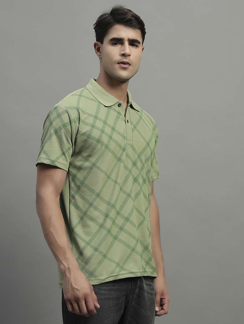 sea green cotton blend plain tshirt - 22054992 -  Standard Image - 2