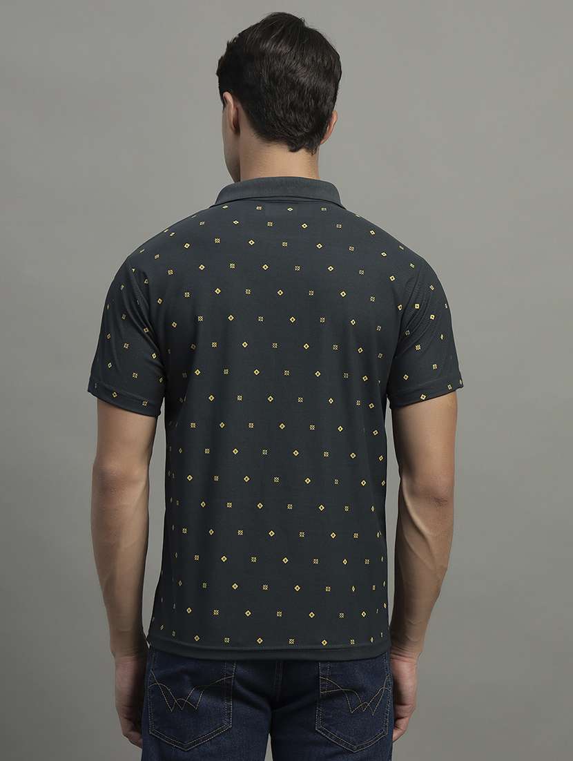 green cotton blend all over print tshirt - 22054997 -  Standard Image - 2