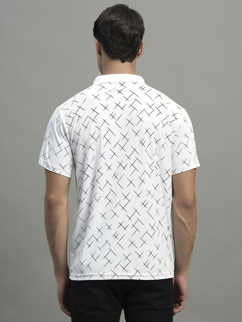 men printed short sleeve regular fit polo t-shirt - 22055009 - Standard Image - 2