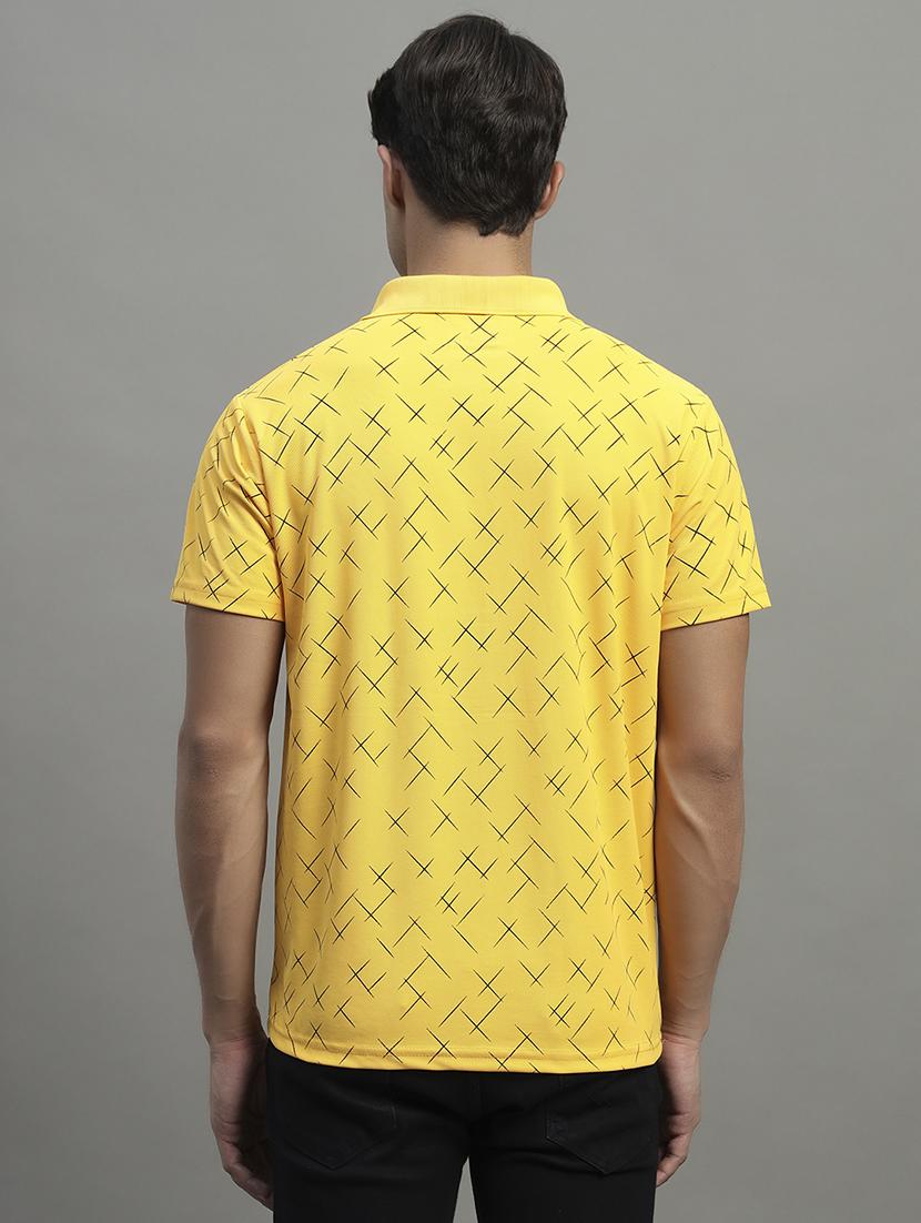 men printed short sleeve regular fit polo t-shirt - 22055010 - Standard Image - 2