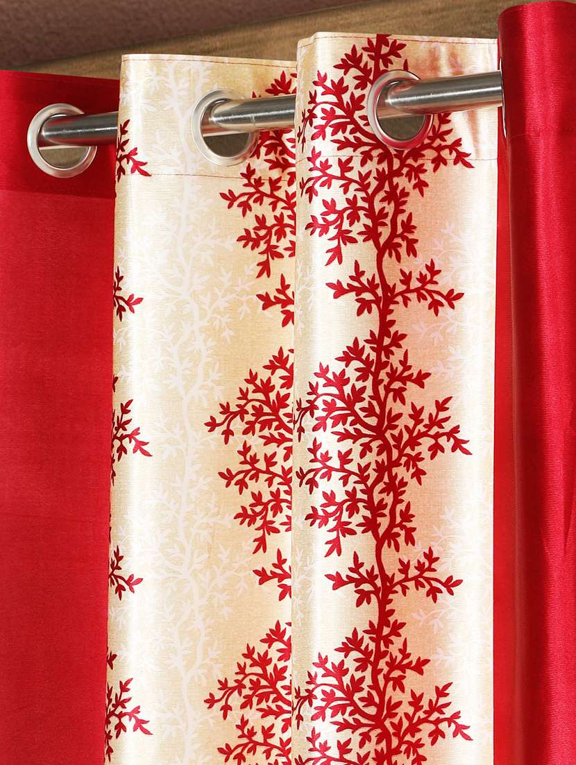 pack of 2 printed 7 feet door curtains - 22055034 - Standard Image - 2