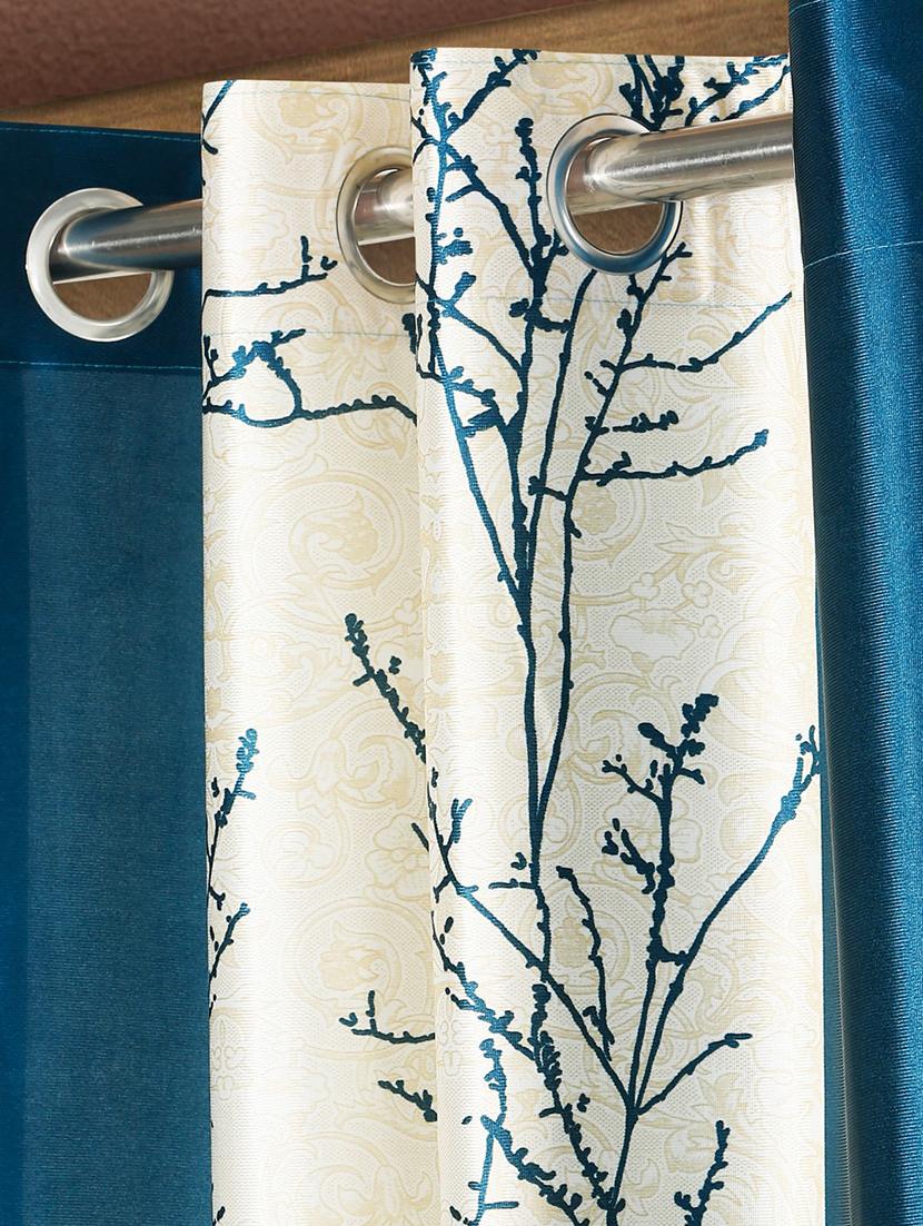 pack of 2 printed 7 feet door curtains - 22055042 - Standard Image - 2