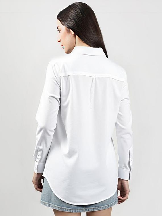 women printed collared long sleeve shirt - 22055102 - Standard Image - 2