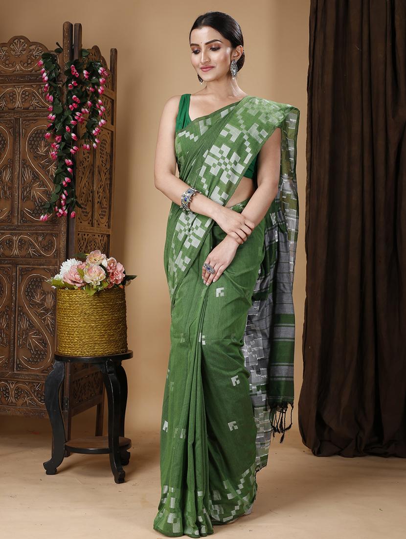 women self design handloom saree - 22055301 - Standard Image - 2