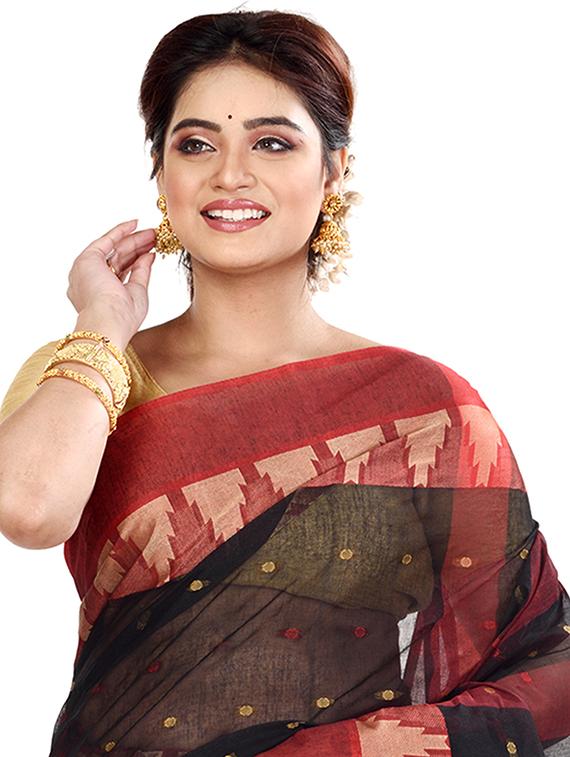 women self design handloom saree - 22055437 - Standard Image - 2