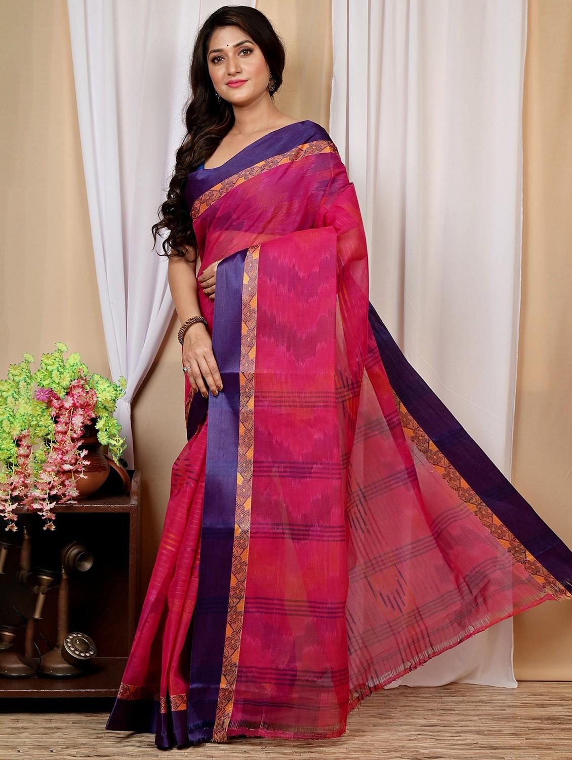women self design handloom saree - 22055496 - Standard Image - 2