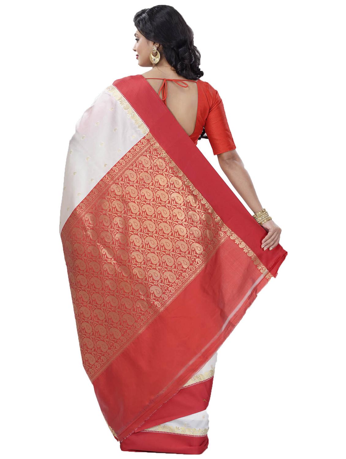 women self design bordered saree with blouse - 22055618 - Standard Image - 2