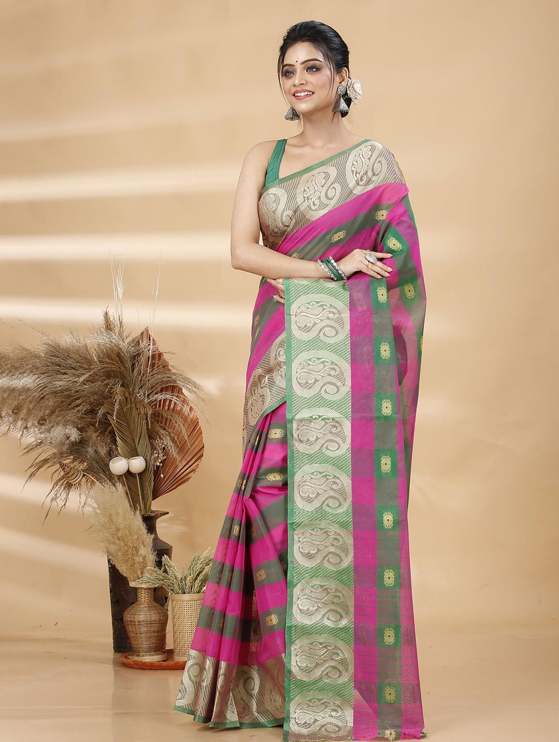women self design handloom saree - 22055925 - Standard Image - 2