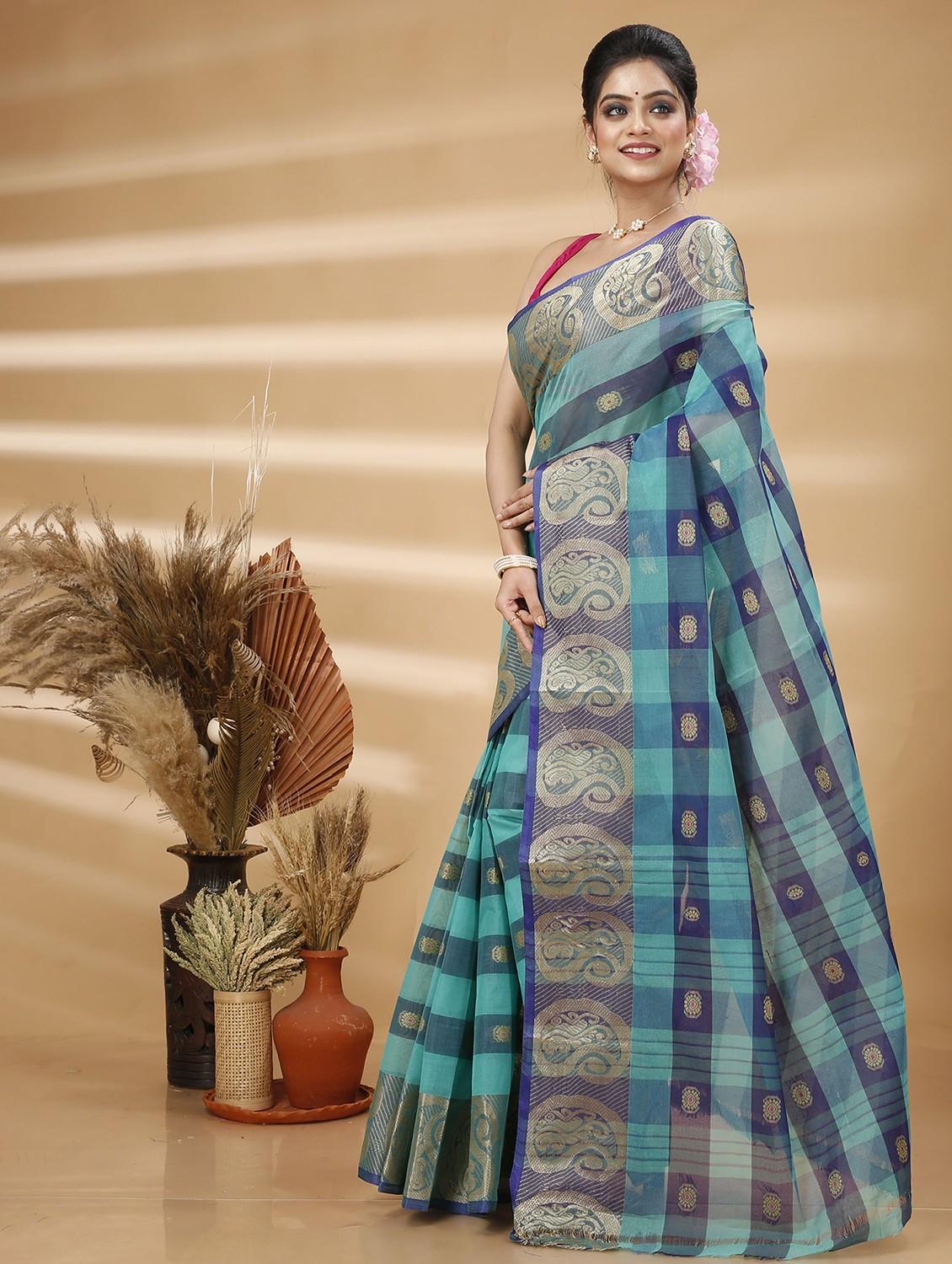 women self design handloom saree - 22055973 - Standard Image - 2