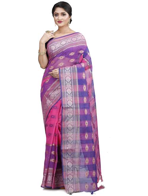 women self design handloom saree - 22056076 - Standard Image - 0