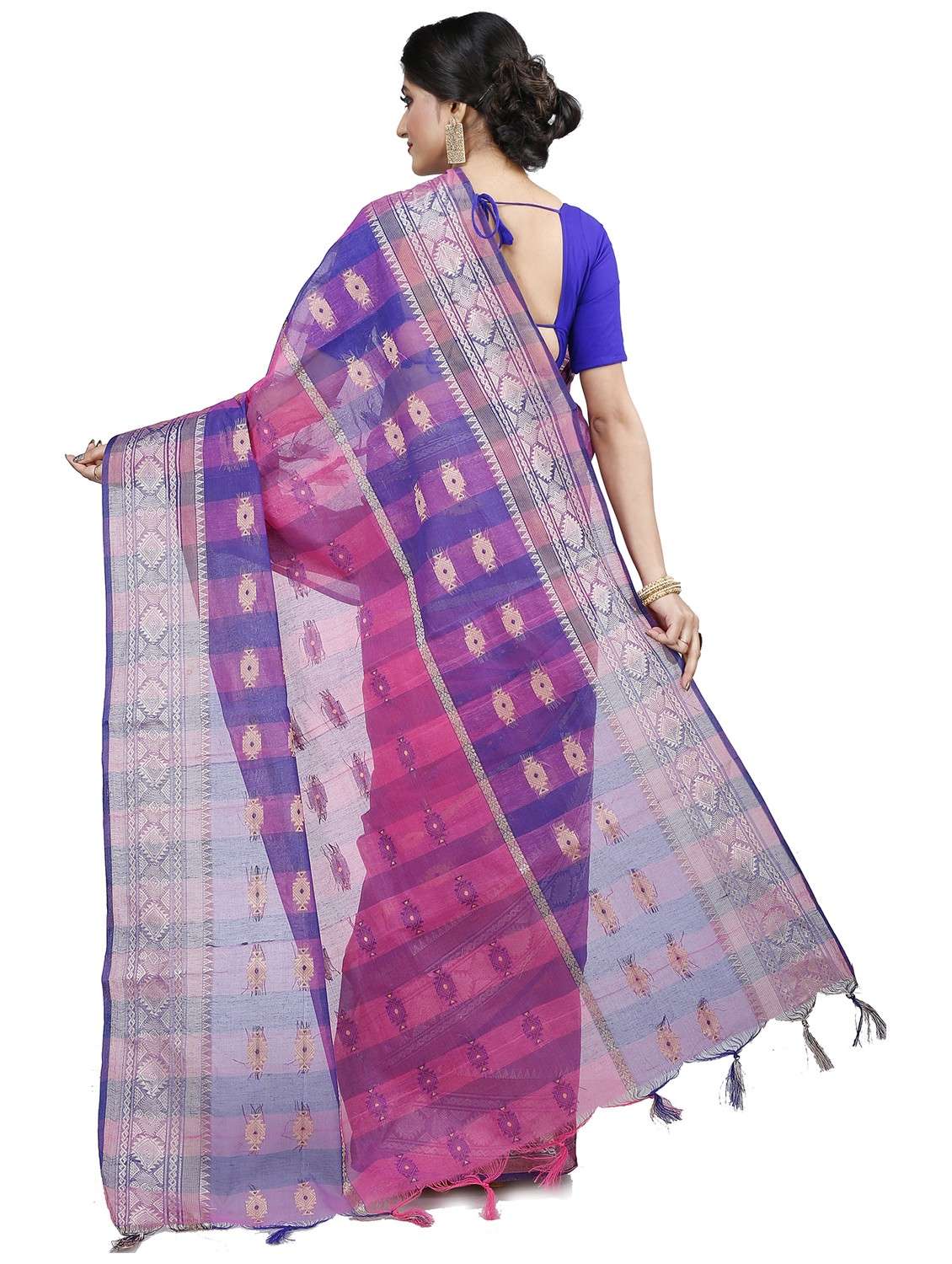 women self design handloom saree - 22056076 - Standard Image - 2